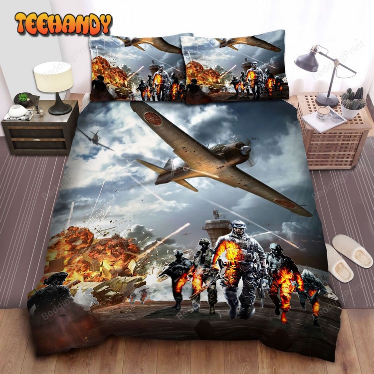 Call Of Duty, Airplane And Army Bed Sheets Duvet Cover Bedding Sets