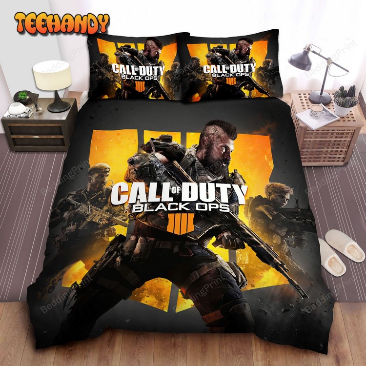 Call Of Duty, Black Ops 4 Bed Sheets Duvet Cover Bedding Sets