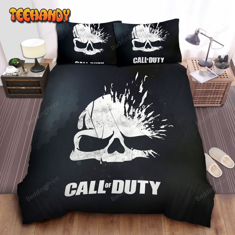 Call Of Duty, Explosion Skull Bed Sheets Duvet Cover Bedding Sets