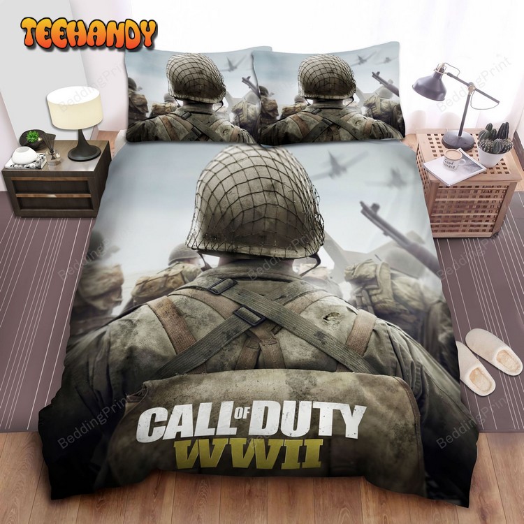 Call Of Duty, On Soldier’s Backpack Bed Sheets Duvet Cover Bedding Sets