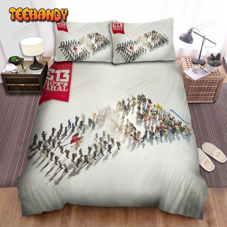 Calle 13 Music Band Multiviral Album Cover Comforter Bedding Sets