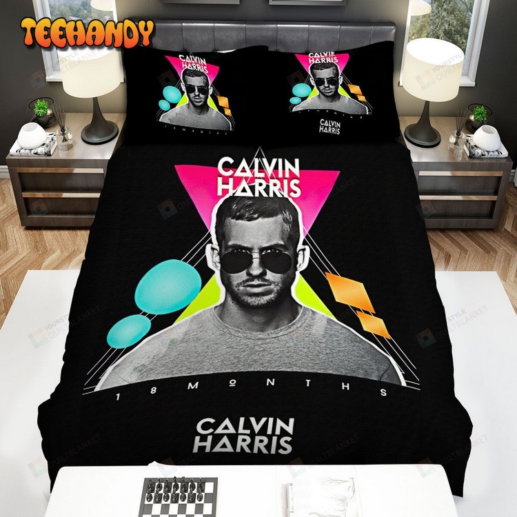 Calvin Harris 18th Month Poster Spread Comforter Duvet Cover Bedding Sets