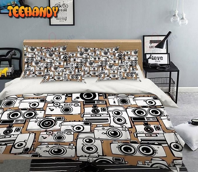 Camera Pattern Bedding Set