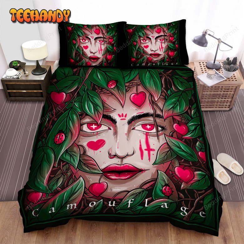 Camouflage Band Art Face Bed Sheets Duvet Cover Bedding Sets