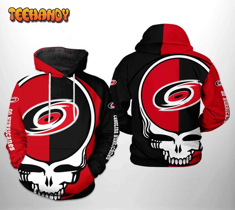 Carolina Hurricanes NHL Grateful Dead 3D Printed HoodieZipper Hoodie