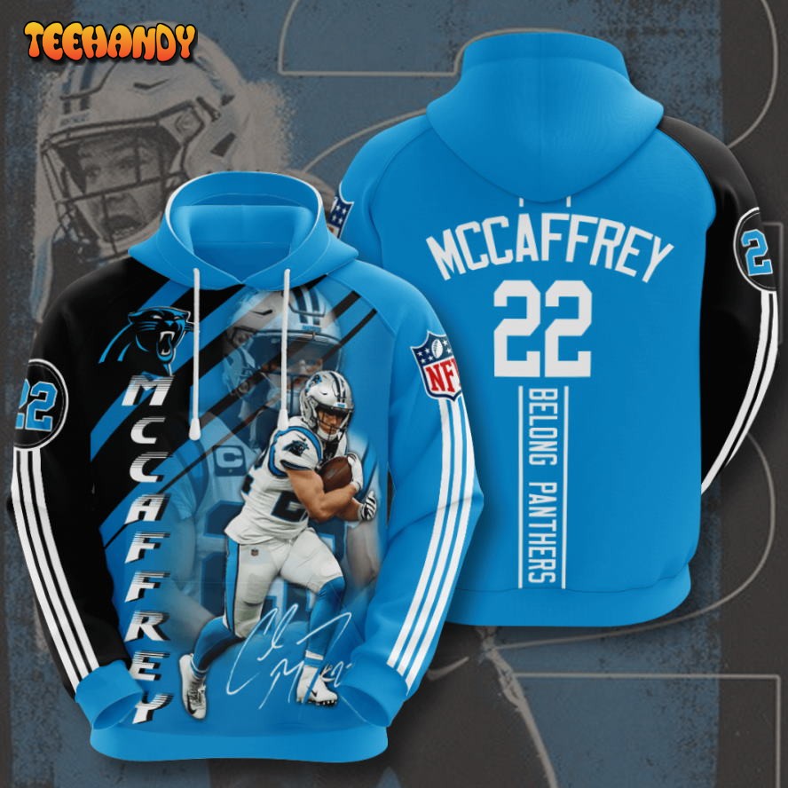 Carolina Panthers NFL 22 Christian McCaffrey 3D Printed Hoodie