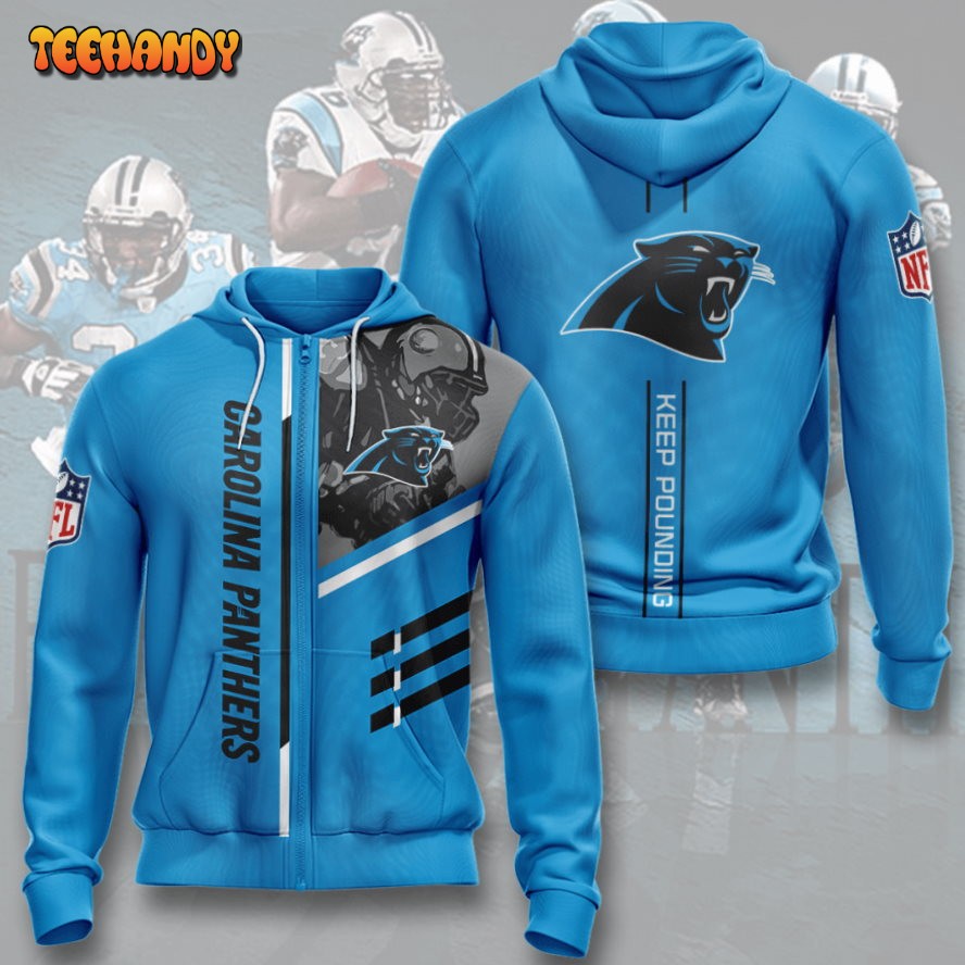 Carolina Panthers Team 3D Printed HoodieZipper Hoodie