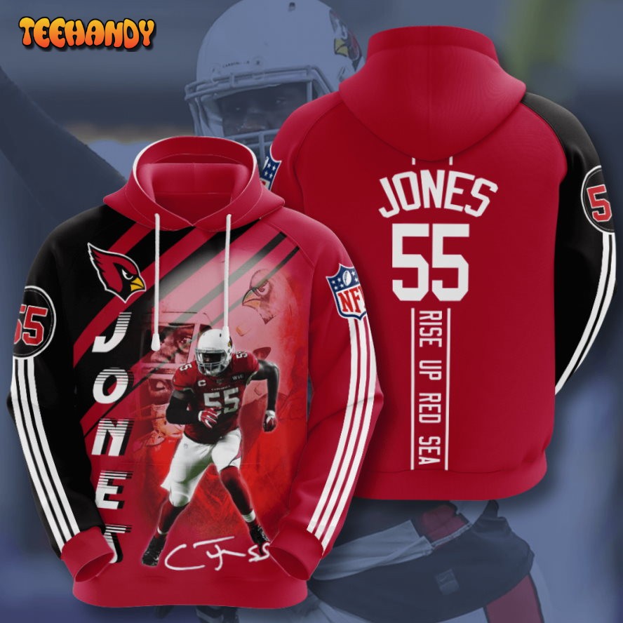 Chandler Jones Arizona Cardinals 3D Printed HoodieZipper Hoodie