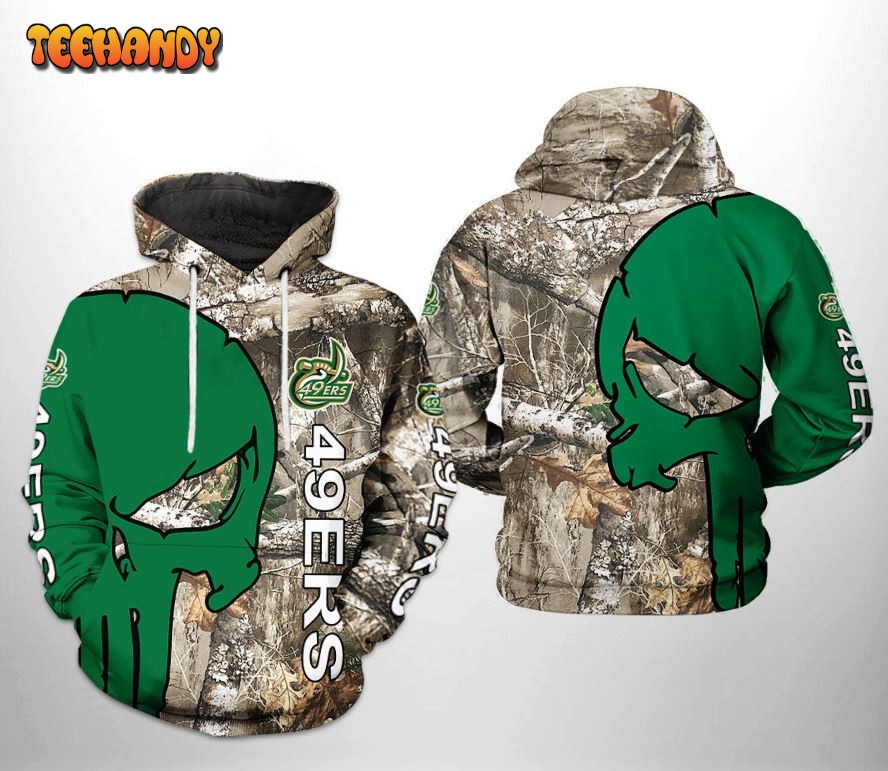 Charlotte 49ers NCAA Camo Veteran Hunting 3D Printed Hoodie