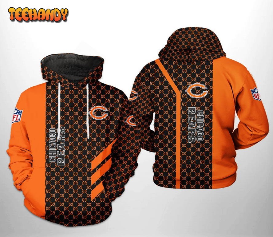 Chicago Bears NFL 3D Printed HoodieZipper Hoodie