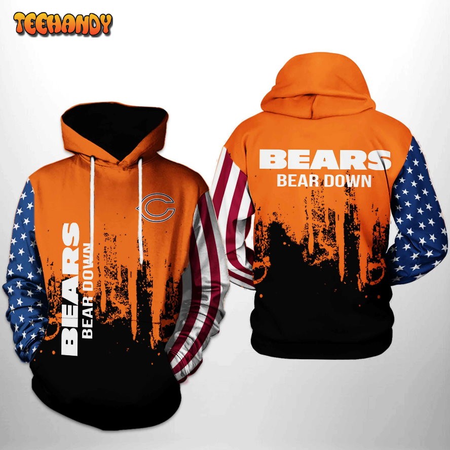 Chicago Bears NFL Men and Women 3D Hoodie - T-shirts Low Price