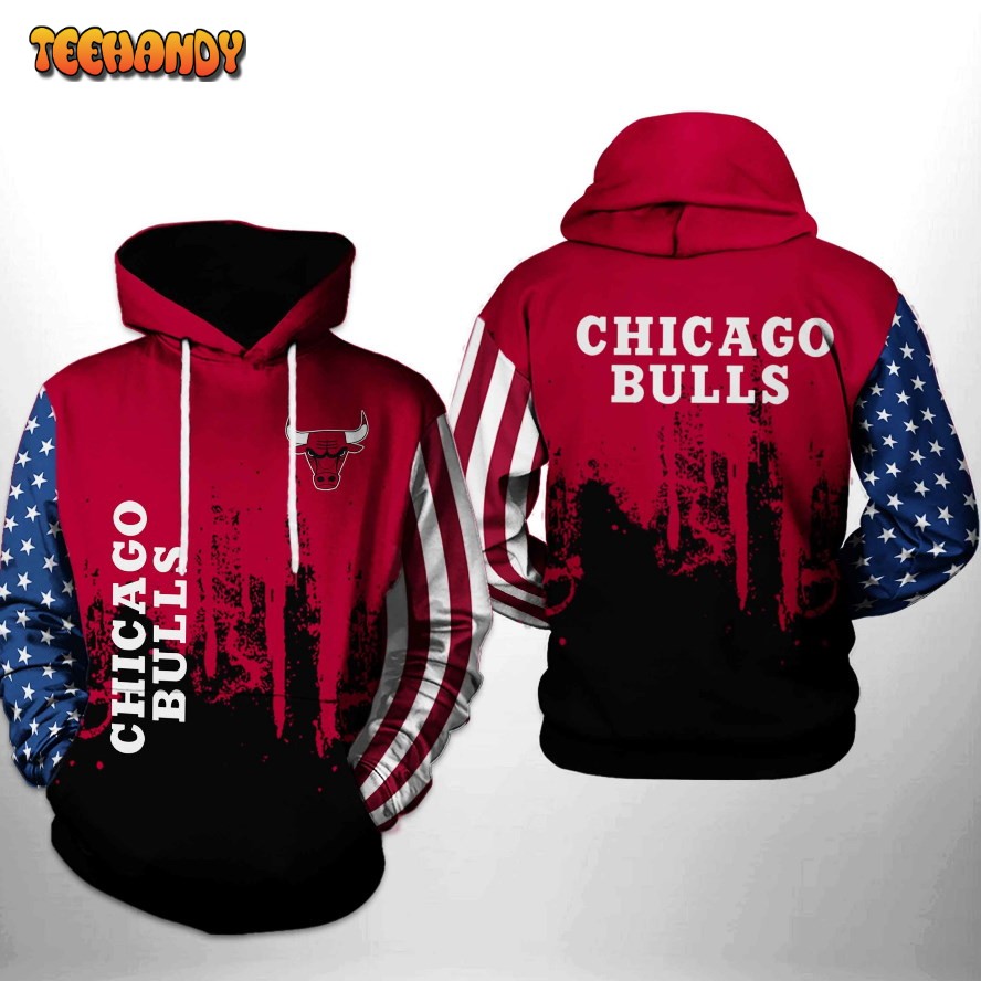 Chicago Bulls NBA Team US 3D Printed HoodieZipper Hoodie