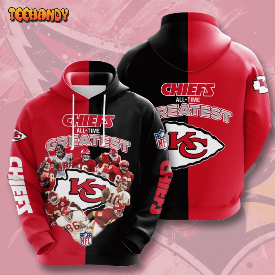 Chiefs All-Time Greatest Kansas City Chiefs 3D Printed HoodieZipper Hoodie