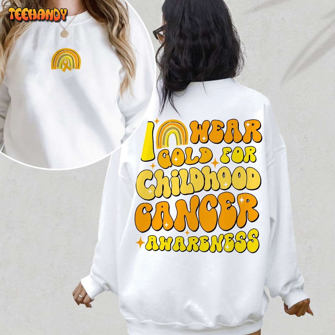 Childhood Cancer Awareness Shirt, In September We Wear Gold Sweashirt