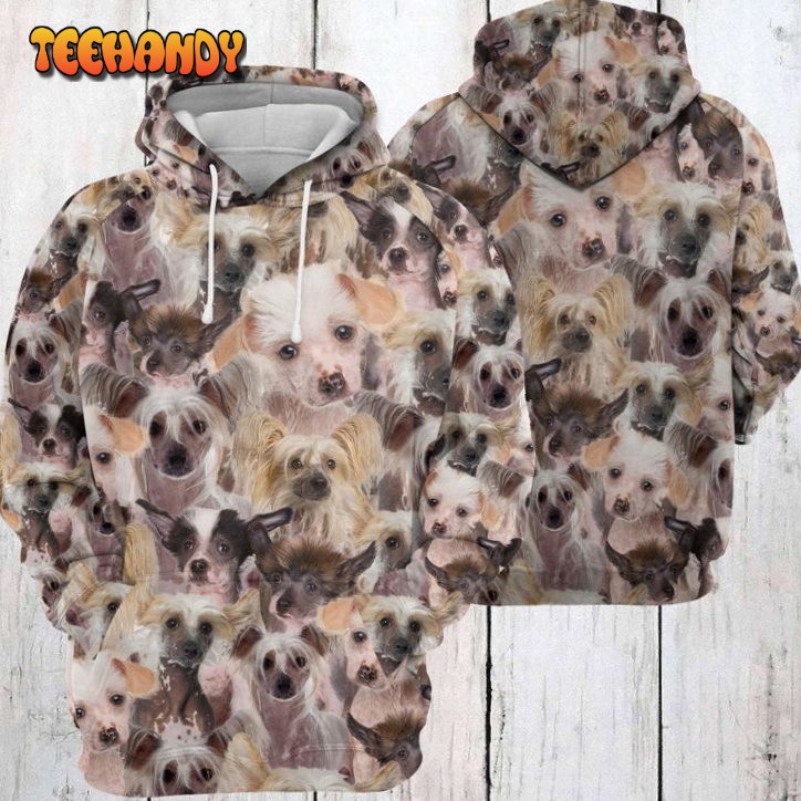 Chinese Crested Awesome 3D Printed HoodieZipper Hoodie