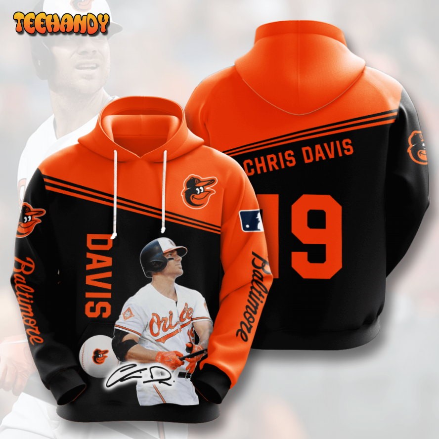 Chris Davis Baltimore Orioles 3D Printed HoodieZipper Hoodie