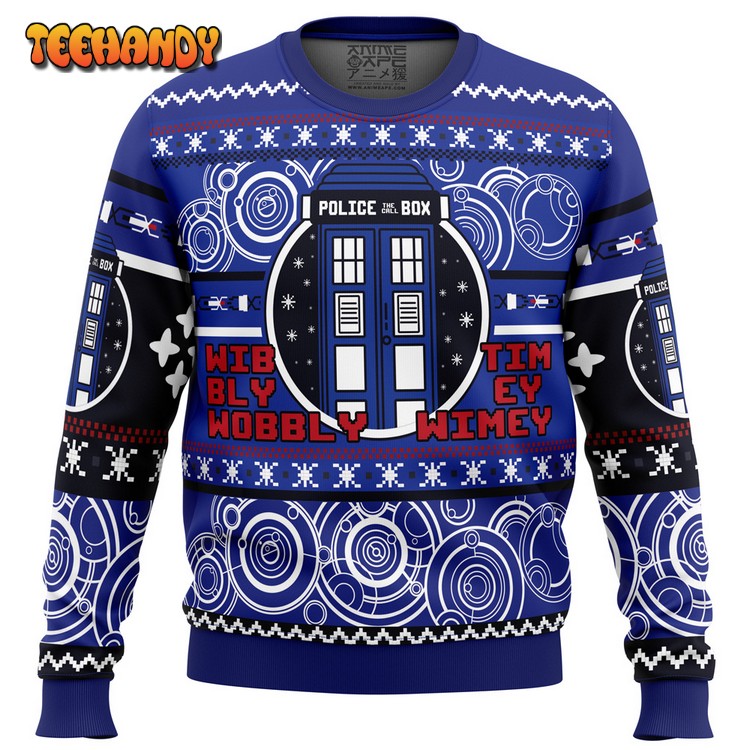 Christmas Through Time And Space Doctor Who Ugly Sweater