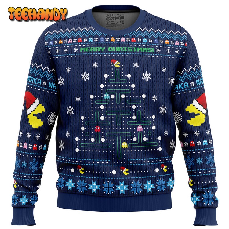 Christmas Tree Pac-Man Christmas Sweater