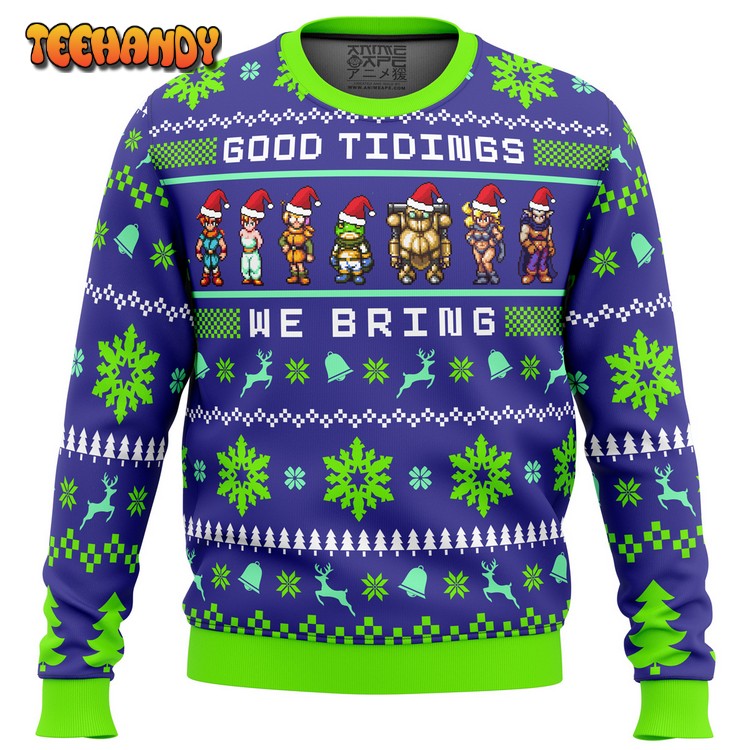 Chrono Trigger Good Tidings We Bring Ugly Christmas Sweater