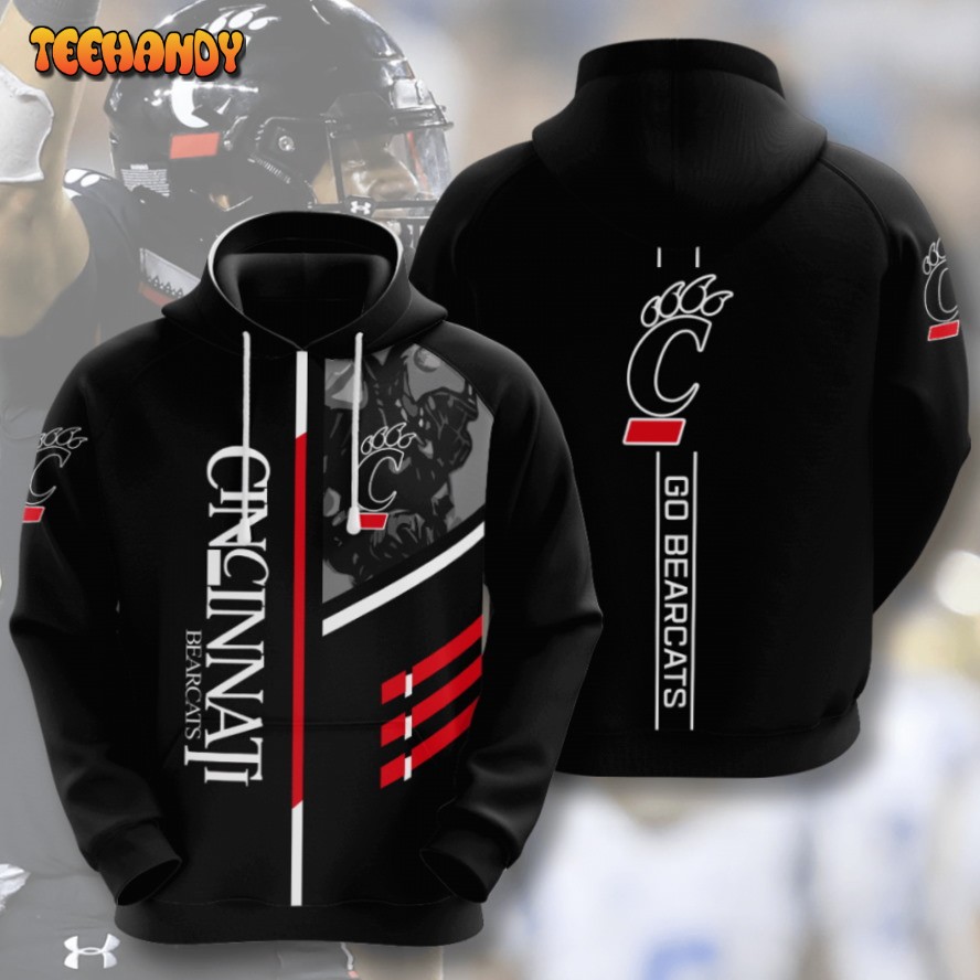 Cincinnati Bearcats American Football 3D Printed HoodieZipper Hoodie