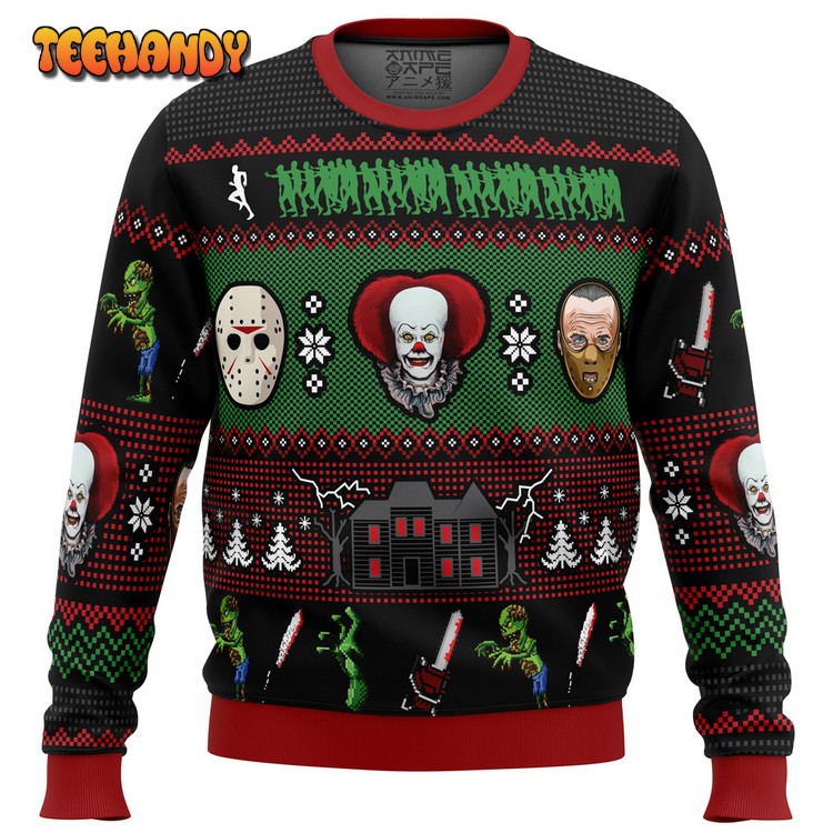 Classic Horror Christmas Ugly Christmas Sweater