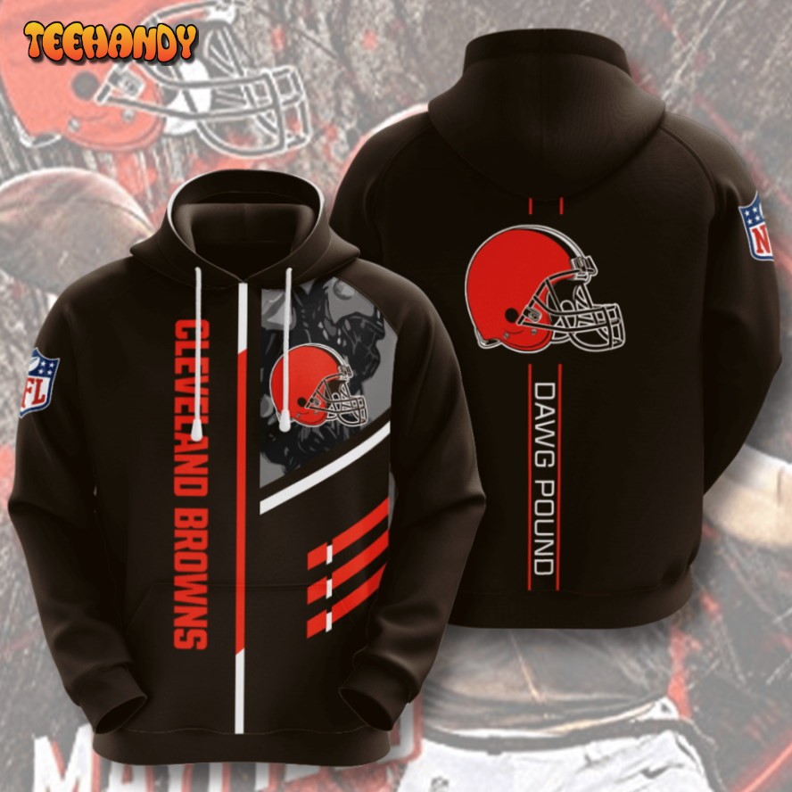 Cleveland Browns American Football 3D Printed HoodieZipper Hoodie