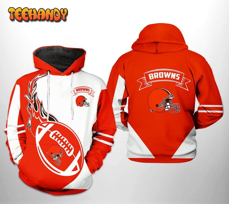 Cleveland Browns NFL Classic 3D Printed HoodieZipper Hoodie