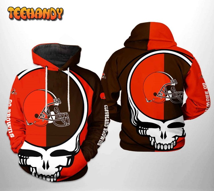 Cleveland Browns NFL Grateful Dead 3D Printed HoodieZipper Hoodie