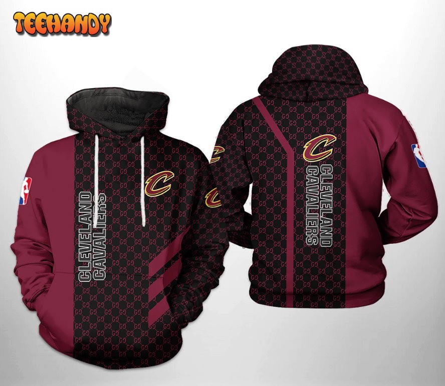 Cleveland Cavaliers NBA Team Pattern Mix 3D Printed HoodieZipper Hoodie