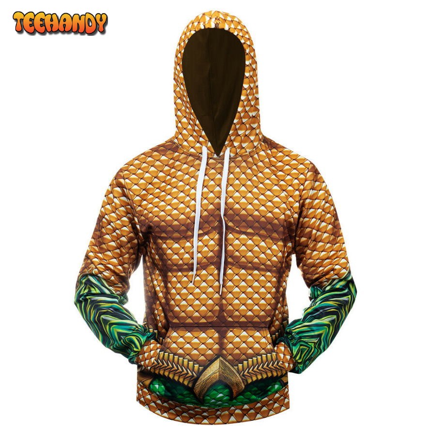 Costume Aquaman Battle Suit 3D Printed HoodieZipper Hoodie