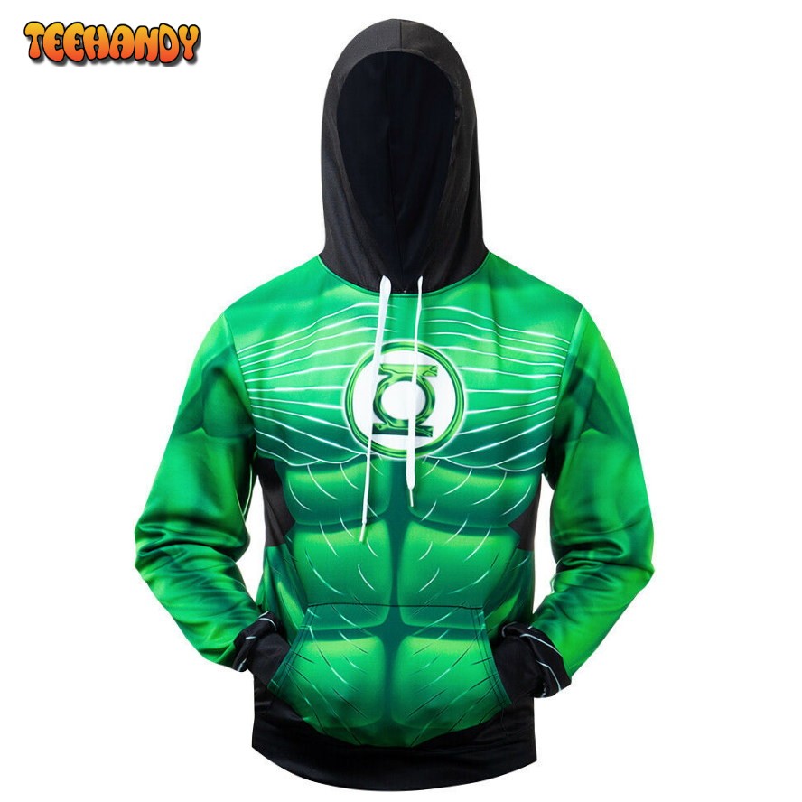 Costume Green Lantern Power Suit 3D Printed HoodieZipper Hoodie