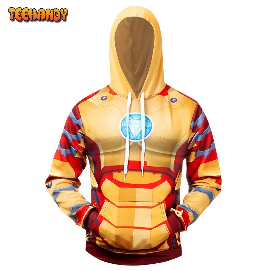 Costume Iron Man Battle Suit 3D Printed HoodieZipper Hoodie