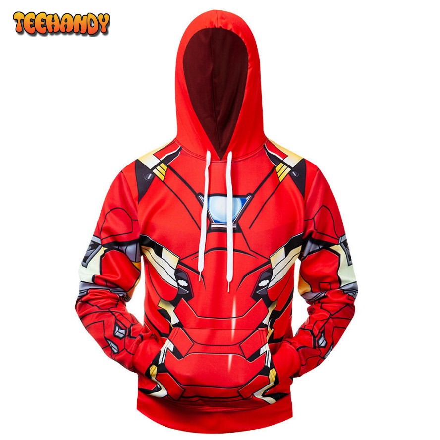 Costume Iron Mark Man Battle Suit 3D Printed HoodieZipper Hoodie