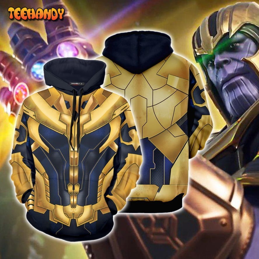 Costume Thanos Cosplay Suit 3D Printed HoodieZipper Hoodie