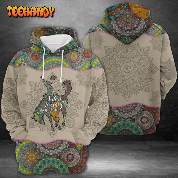 Cowboy Mandala 3D Printed HoodieZipper Hoodie