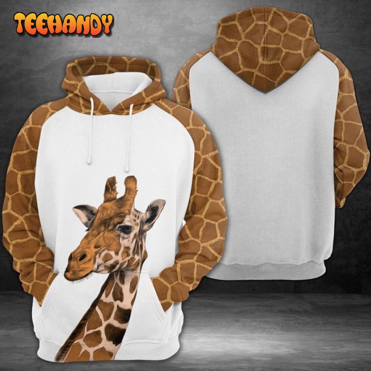 Cute Giraffe 3D Printed HoodieZipper Hoodie