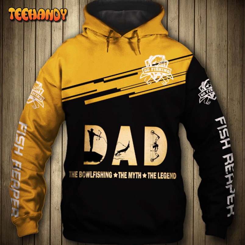 Dad The Bowfishing The Myth The Legend 3D Printed HoodieZipper Hoodie