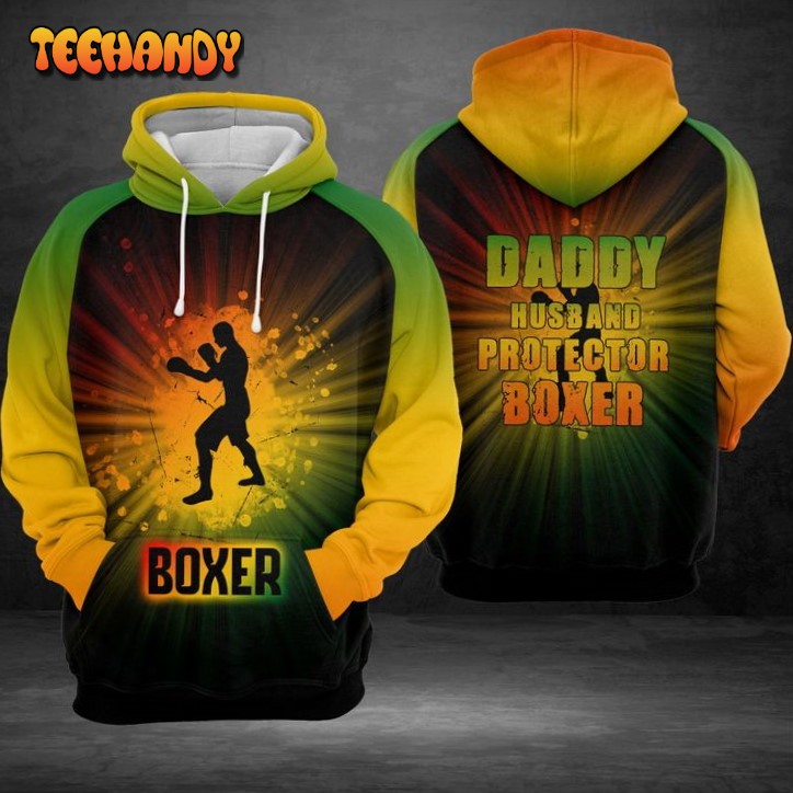 Daddy Husband Protector Boxer 3D Printed HoodieZipper Hoodie