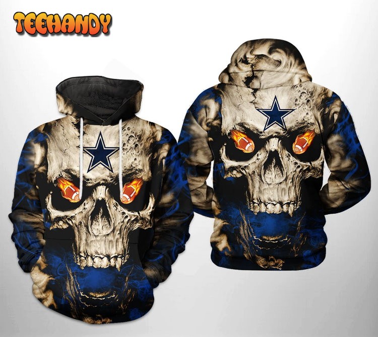 NEW NFL Dallas Cowboys Special Kits With Skull Art 3D Hoodie