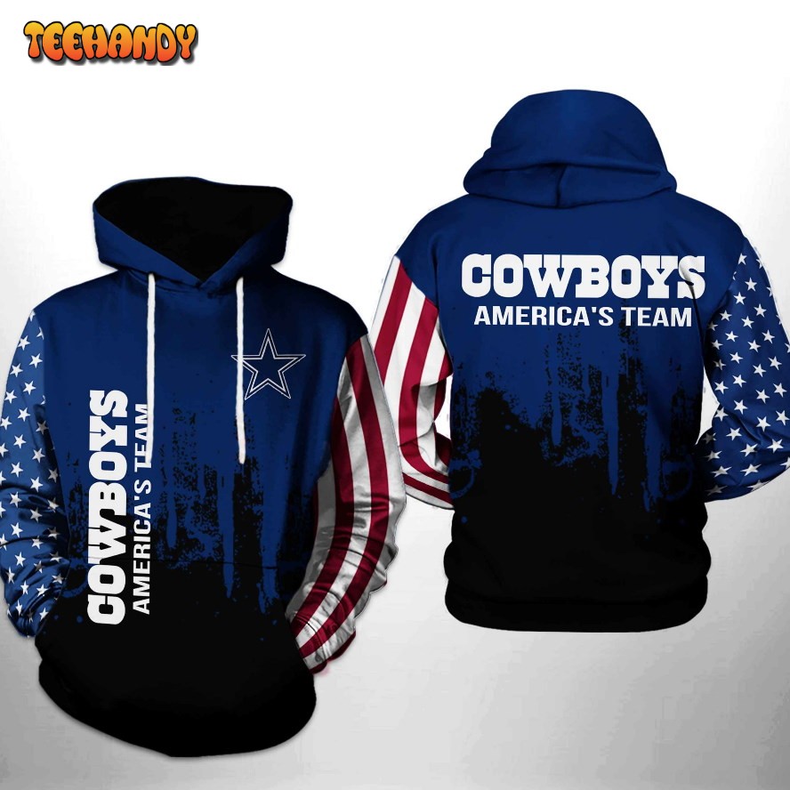 Dallas Cowboys NFL Cowboys America's Team Hoodies Print Full - Freedomdesign