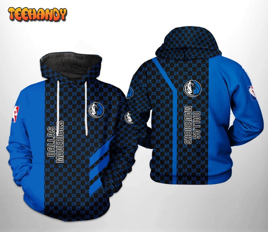 Dallas Mavericks NBA Team Pattern Mix 3D Printed HoodieZipper Hoodie