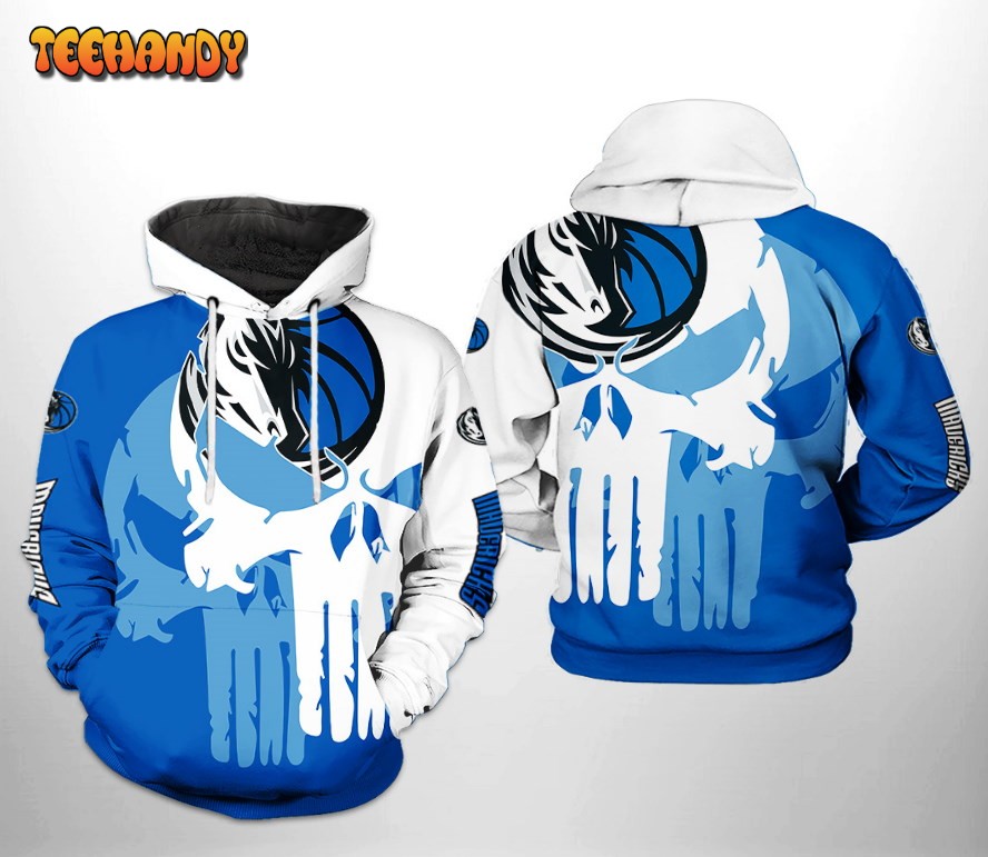 Dallas Mavericks NBA Team Skull 3D Printed HoodieZipper Hoodie