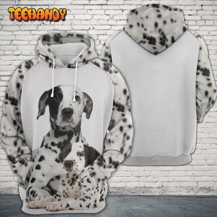 Dalmatian Dog Family 3D Printed HoodieZipper Hoodie