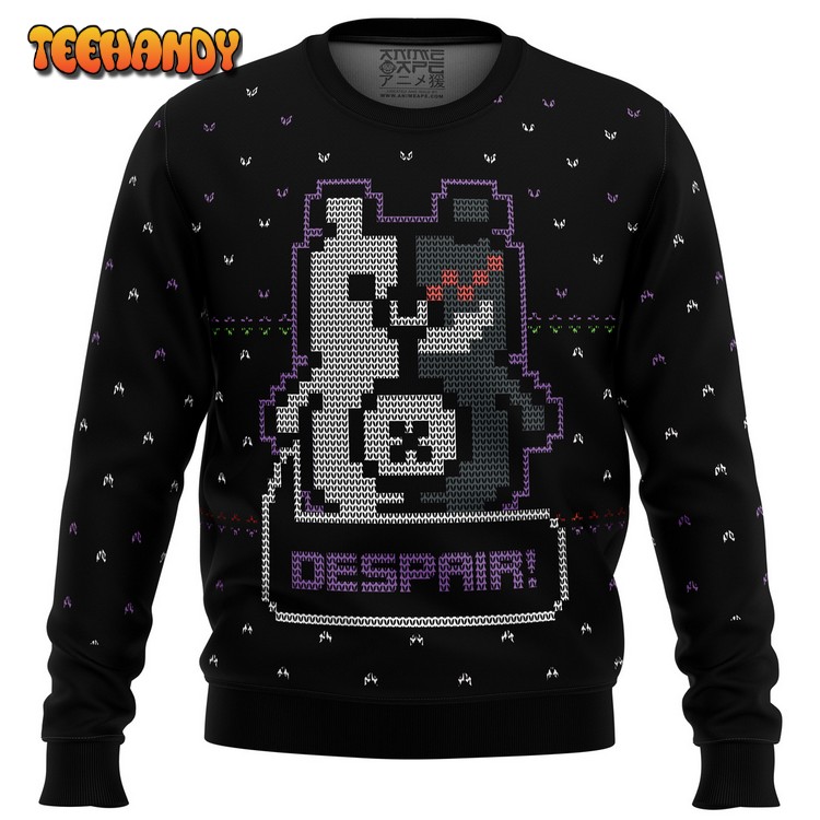 Danganropa Monokuma Despair Ugly Christmas Sweater