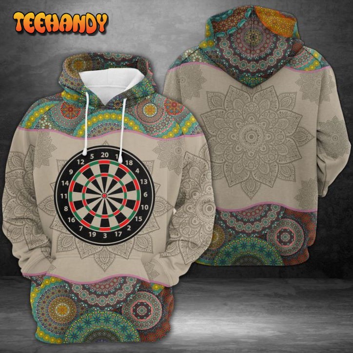 Darts Mandala 3D Printed HoodieZipper Hoodie