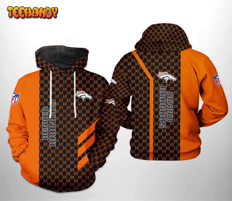 Denver Broncos NFL 3D Printed HoodieZipper Hoodie