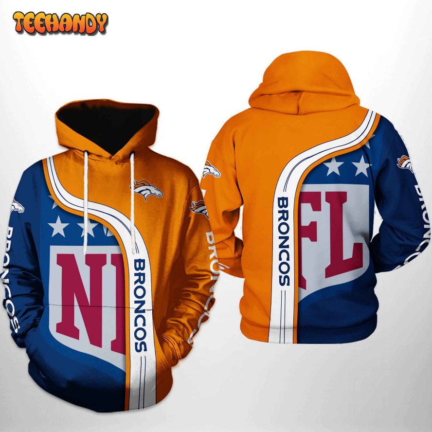 Nfl Denver Broncos Grateful Dead 3D All Over Print Hoodie T-Shirt - Revetee