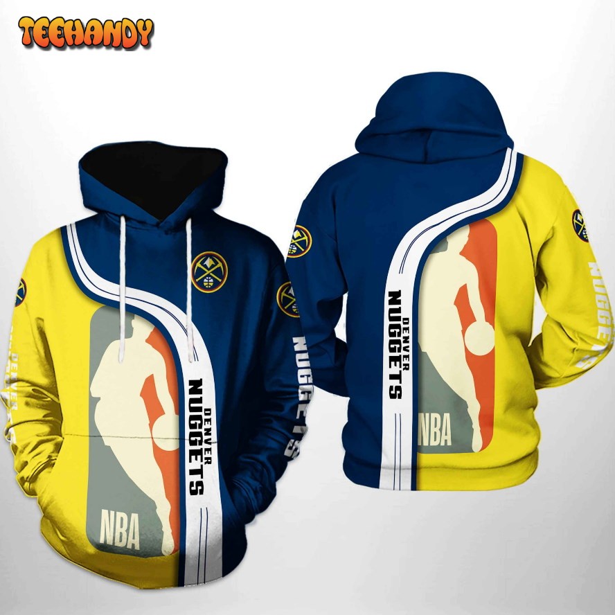 Denver Nuggets NBA Team 3D Printed HoodieZipper Hoodie