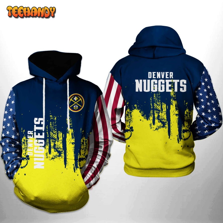 Denver Nuggets NBA Team US 3D Printed HoodieZipper Hoodie