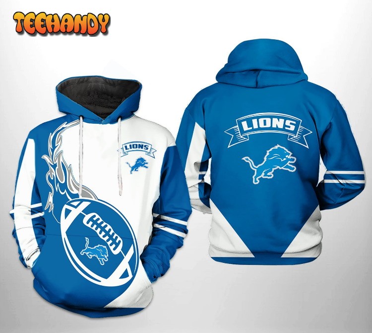 Detroit Lions NFL Classic 3D Printed HoodieZipper Hoodie